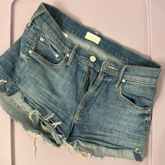 MOTHER Rascal Slit Flip Short - Picture 2 of 5